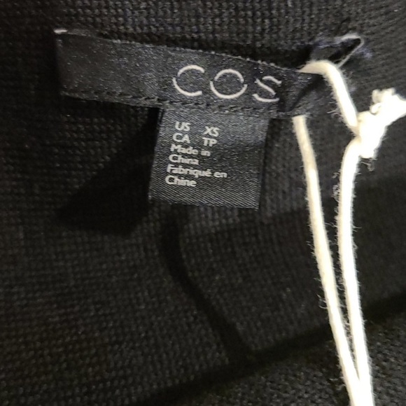 NWT COS navy boatneck wool blend sweater - Picture 5 of 7